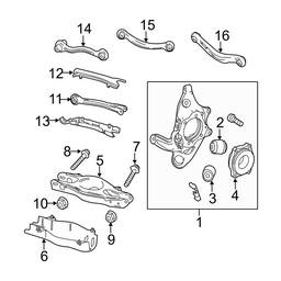 Mercedes Suspension Knuckle - Rear Driver Left 2133500141